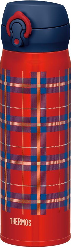 Thermos Water bottle Vacuum insulation Portable Mag 0.5L Red Check JNL-502G RC_1