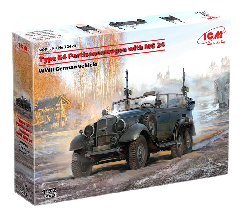 ICM 1/72 German Type G4 Partisanenwagen with MG34 Model Kit ICM72473 NEW_1
