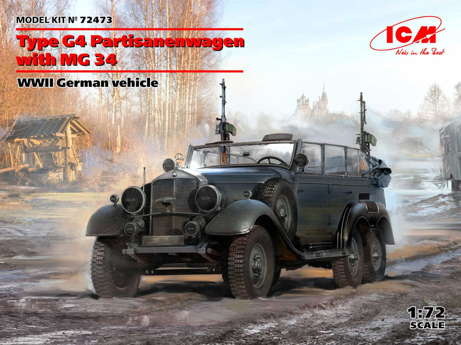 ICM 1/72 German Type G4 Partisanenwagen with MG34 Model Kit ICM72473 NEW_2