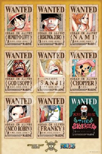 Jigsaw Puzzle ONE PIECE NEW WANTED POSTERS ENSKY 1000pcs 50x75cm ‎1000-569_1