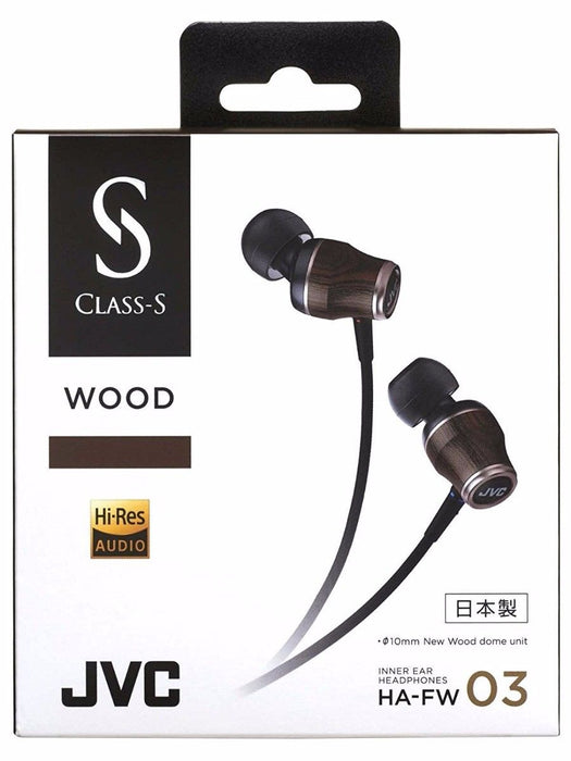 JVC HA-FW03 WOOD 03 inner Hi-Res Audio In-Ear Headphones NEW from Japan_6