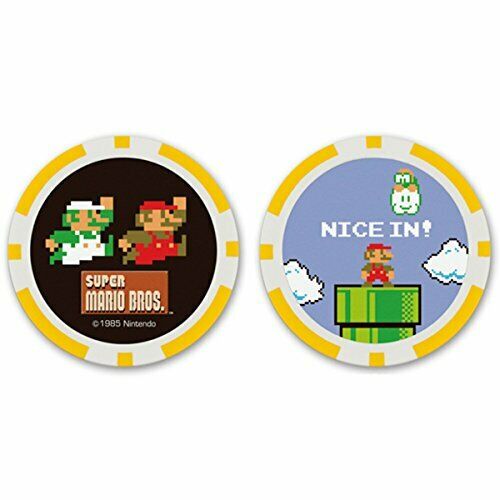 MARIO&LUIJI Golf Ball Green Marker SUPER MARIO BROTHERS NEW from Japan_1