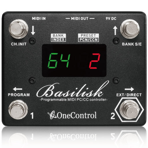 One Control Basilisk Programmable MIDI PC/CC Controller Guitar Effects Pedal MIJ_1