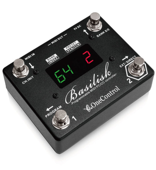 One Control Basilisk Programmable MIDI PC/CC Controller Guitar Effects Pedal MIJ_2