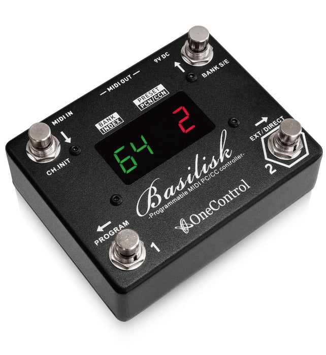 One Control Basilisk Programmable MIDI PC/CC Controller Guitar Effects Pedal MIJ_2