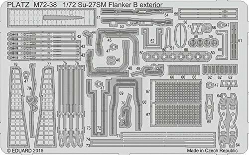 Platz 1/72 Photo-Etched Parts for Su-27 Flanker (for Exterior) Plastic Model NEW_1