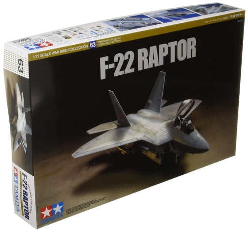 Tamiya 60763 War Bird Collection No.63 F-16 F-22 Raptor 1/72 Plastic Model Kit_1