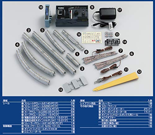 TOMIX scale my plan NR PC F rail pattern A + B 90950 railroad model rail set NEW_5