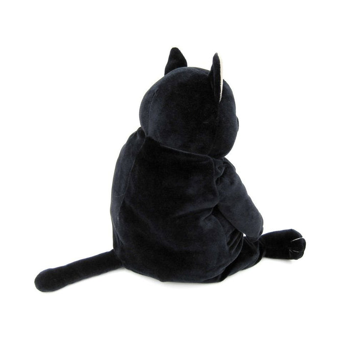Shinada Global Plush Doll Mochi Neko Cat Kuro M L14xW14xH22cm ‎MONE-0230B NEW_2