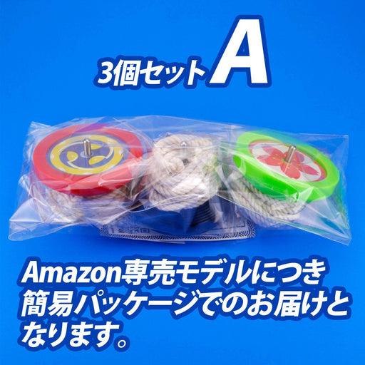 Spin Gear KOMA Spinning Top Set of 3pcs Black, Red, Yellow Green ‎SG-TSUBAME-3P_2