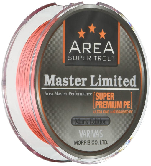 MORRIS PE Line VARIVAS AREA Master Limited SUPER PREMIUM 75m #0.15 4.5lb Orange_1