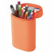 LIHIT LAB A7694-4 SMART FIT ACTACT Stand Pen Case Oval Type Orange NEW_2