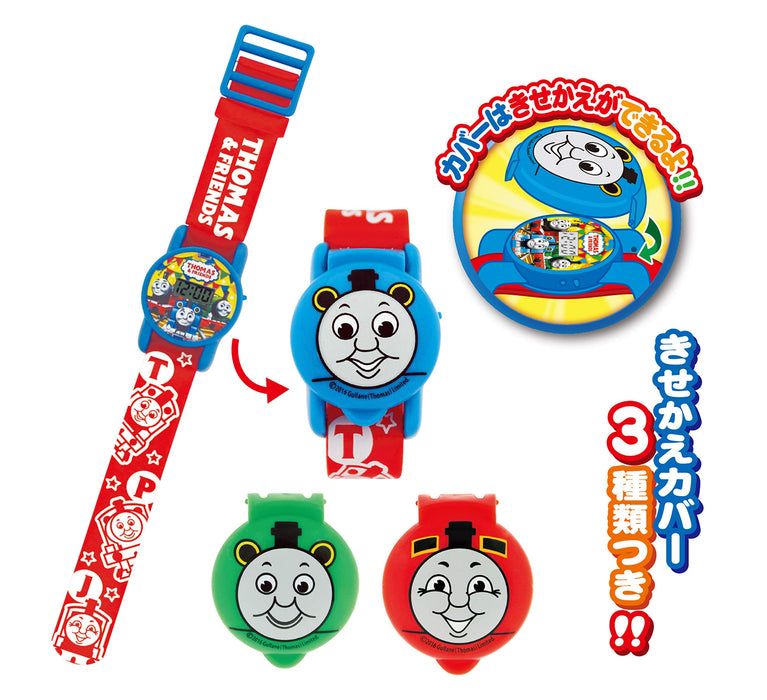 Thomas & Friends Digital Watch Wristwatch Red with Changeable Cover 3 Types NEW_4