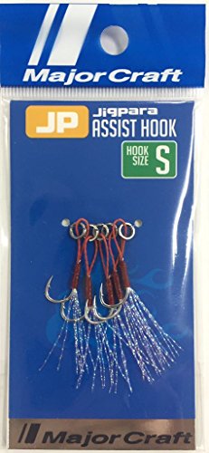 Major Craft Jig Para Assist Hook 5 Pieces Fishing Hook size Small 7-15g NEW_1