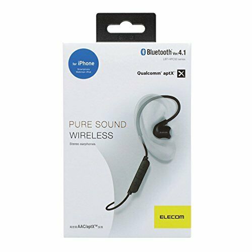 Elecom LBT-HPC50MPBK Bluetooth earphone PureSound 1 Wireless NEW from Japan_2