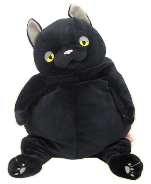 Shinada Global Mochi Neko Plush Black (L) MONE-0350B 22x22x30cm Soft Cat NEW_1