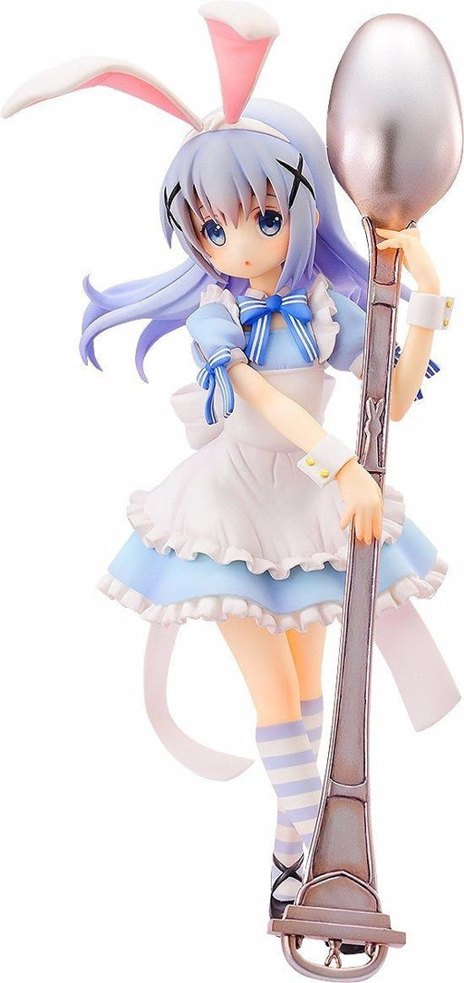 AQUAMARINE Is the Order a Rabbit?? CHINO Alice Style 1/8 PVC Figure NEW Japan_1