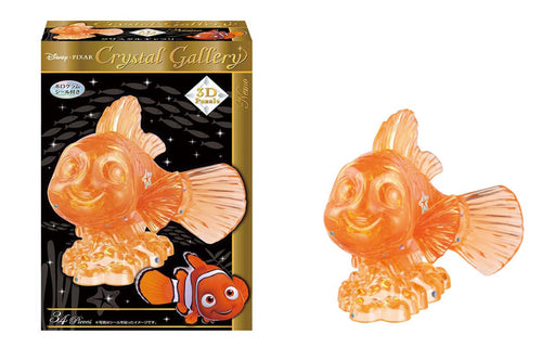 HANAYAMA 34 Piece Crystal Gallery Nemo 3D Plastic Jigsaw Puzzle Clear Orange NEW_1