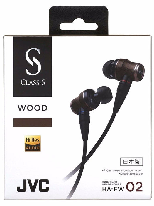 JVC HA-FW02 WOOD 02 inner Hi-Res Audio In-Ear Headphones MMCX NEW from Japan_7