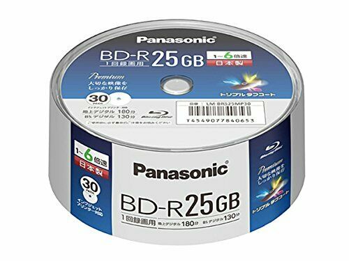 Panasonic 6x BR disc, single layer 25GB (additional) 30 spindles LM-BRS25MP30_1