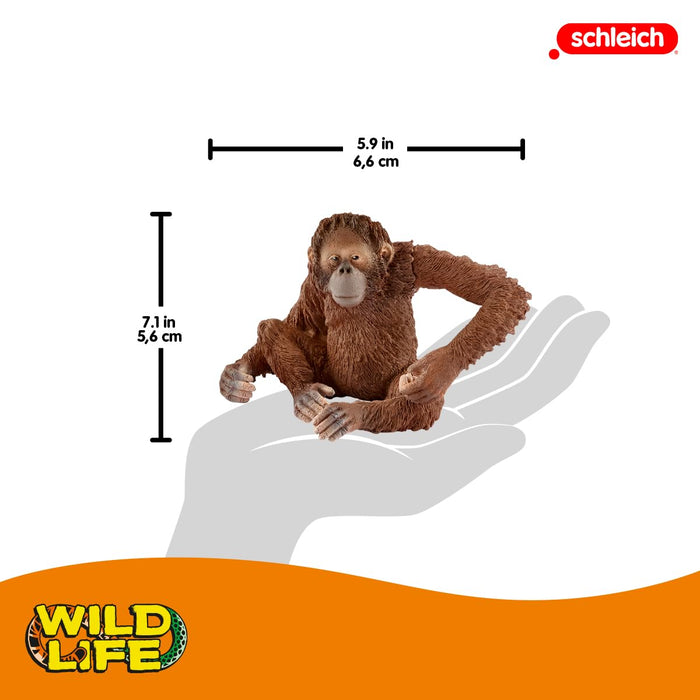 SCHLEICH Wildlife Female Orangutan Figure 14775 realistic animal figure NEW_4