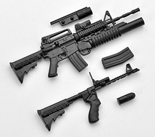 1/12 Little Armory (LA025) M4A1 & M203 Type Plastic Model Kit NEW from Japan_2
