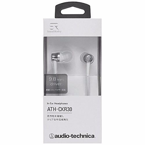 audio-technica ATH-CKR30 Silver In-Ear Headphones NEW from Japan F/S_2