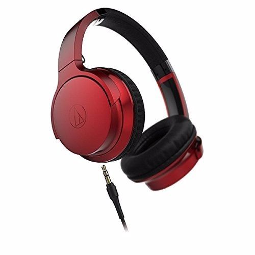 audio technica ATH-AR3 Portable Folding On-Ear Headphones Red NEW F/S_2