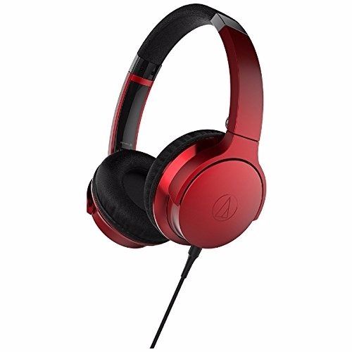 audio technica ATH-AR3 Portable Folding On-Ear Headphones Red NEW F/S_3