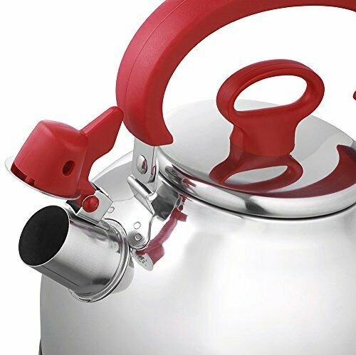 Cookvessel  FIKASTH-23 R FIKA Stainless Harmonica Kettle 2.3L Red NEW_4