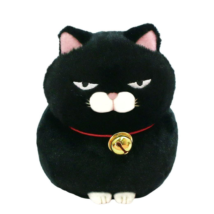 AMUFUN Plush Doll Hige Manjyu Kuromame 700995 Black Polyester 13x10.5x12cm NEW_1