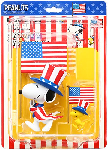 UDF PEANUTS Series 5 U.S.A. SNOOPY & WOODSTOCK non-scale PVC Painted SEP168388_2