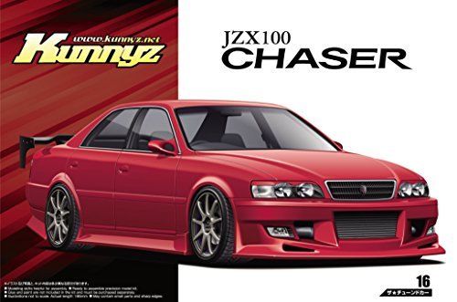 Aoshima TOYOTA Kunny'z JZX100 Chaser Tourer V '98 Plastic Model Kit from Japan_1