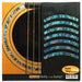 JAKAMOU Rosette Stripe Abalone Blue Purflinng hole Inlay Sticker Decal Guitar_1