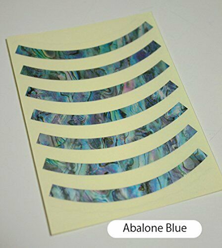 JAKAMOU Rosette Stripe Abalone Blue Purflinng hole Inlay Sticker Decal Guitar_2