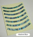 JAKAMOU Rosette Stripe Abalone Blue Purflinng hole Inlay Sticker Decal Guitar_2