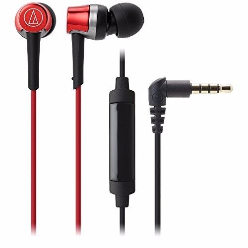 audio-technica ATH-CKR30iS Red In-Ear Headphones for Smartphone NEW from Japan_1
