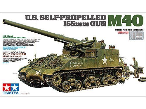 TAMIYA 1/35 U.S. Self-propelled 155mm Gun M40 Big Shot Model Kit NEW from Japan_8