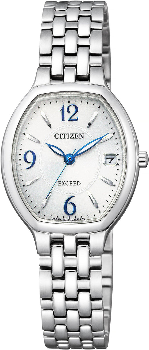 CITIZEN EXCEED Eco-Drive EW2430-57A  woman Watch Silver Stainless Steel NEW_1