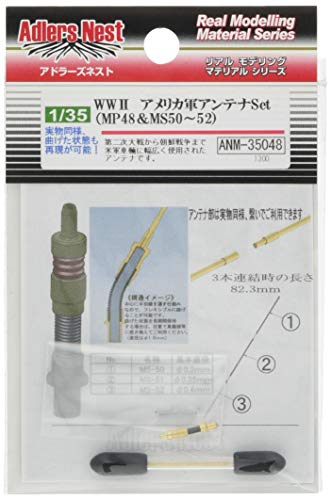 Adler's Nest 1/35 World War II US Army Antenna Set MP48 & MS50-52 Model Parts_1