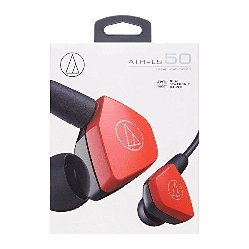audio-technica ATH-LS50 RD Red Dynamic In-Ear Headphones NEW from Japan F/S_4