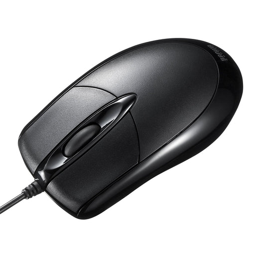 Sanwa wired optical mouse black MA-130HUBK USB A connection Large 2013 Model NEW_1