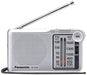Panasonic FM / AM 2 Band Receiver (Silver) RF-P155-S Portable Radio 218g NEW_7