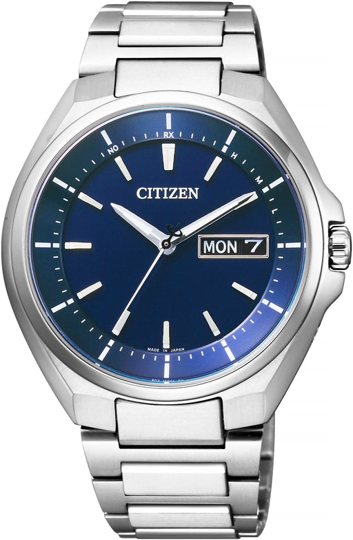 CITIZEN ATTESA Eco Drive Radio Controlled Watch Day Date Display AT6050-54L NEW_1
