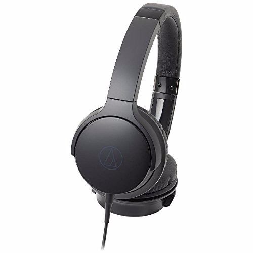 audio technica ATH-AR3 Portable Folding On-Ear Headphones Black NEW F/S_1