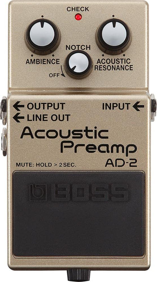 Boss AD-2 Acoustic Preamp Guitar Effects Pedal for electric-acoustic guitars NEW_1