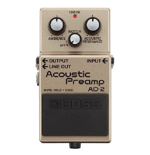 Boss AD-2 Acoustic Preamp Guitar Effects Pedal for electric-acoustic guitars NEW_2