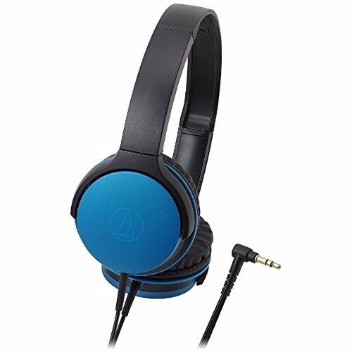 audio technica ATH-AR1 Portable Folding On-Ear Headphones Turquoise Blue NEW F/S_1