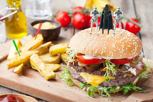 Star Wars Food Pick Set Imperial Army (Darth Vader / Stormtrooper) 6 Pcs NEW F/S_2