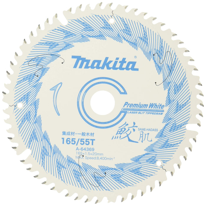 Makita A-64369 55 Teeth 165mm Carbide Tipped Circular Saw Blade For Woodworking_1